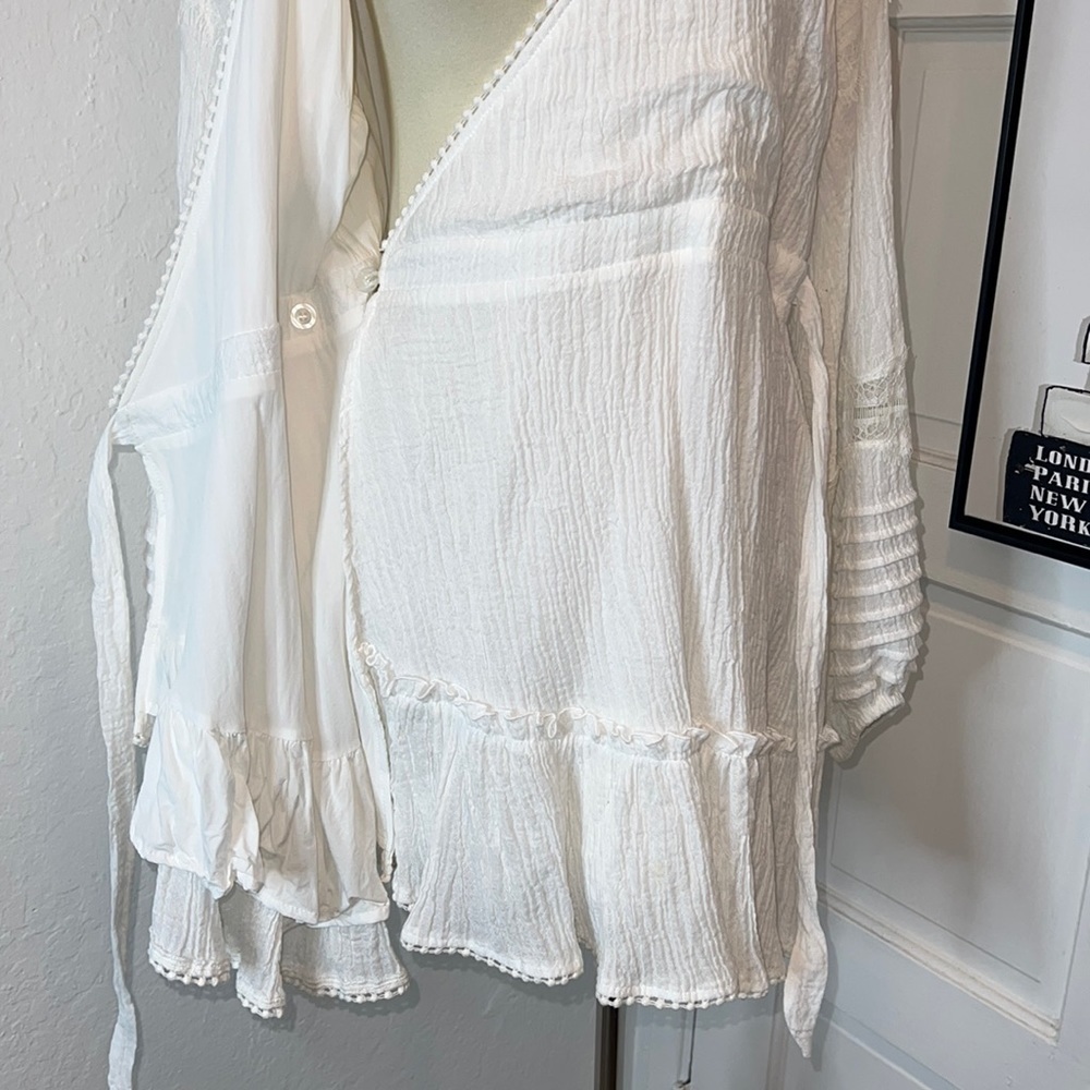 Suboo Willow White Wrap Dress Size 8US - Picture 7 of 12